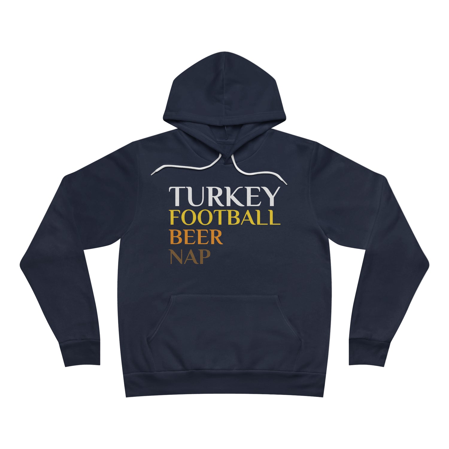 TURKEY FOOTBALL BEER NAP MEN'S / UNISEX HOODIE