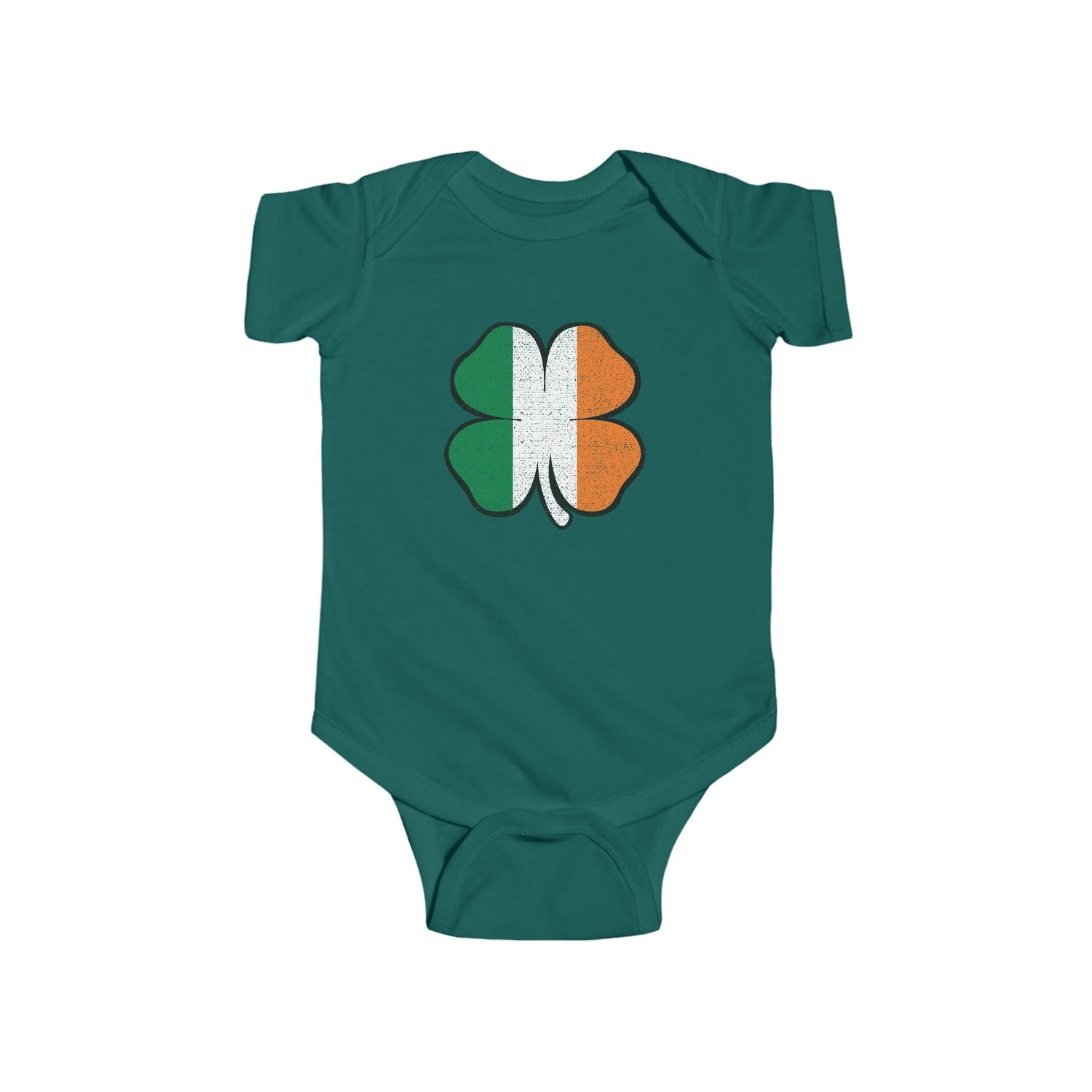 IRISH FLAG SHAMROCK BABY BODYSUIT