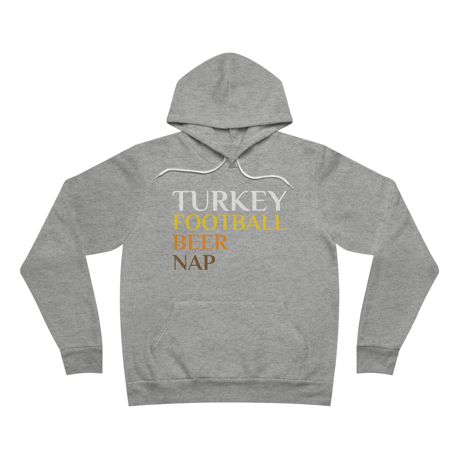 TURKEY FOOTBALL BEER NAP MEN'S / UNISEX HOODIE