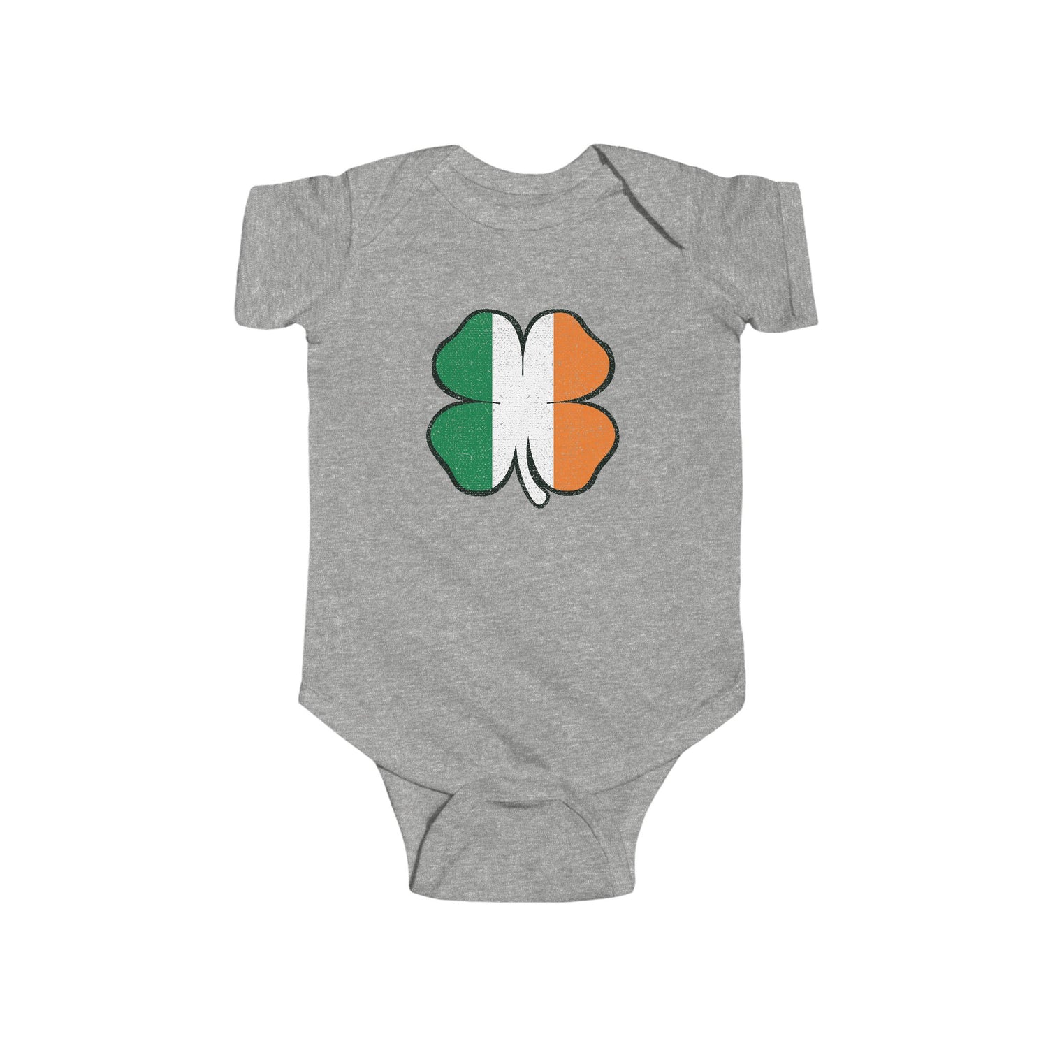 IRISH FLAG SHAMROCK BABY BODYSUIT