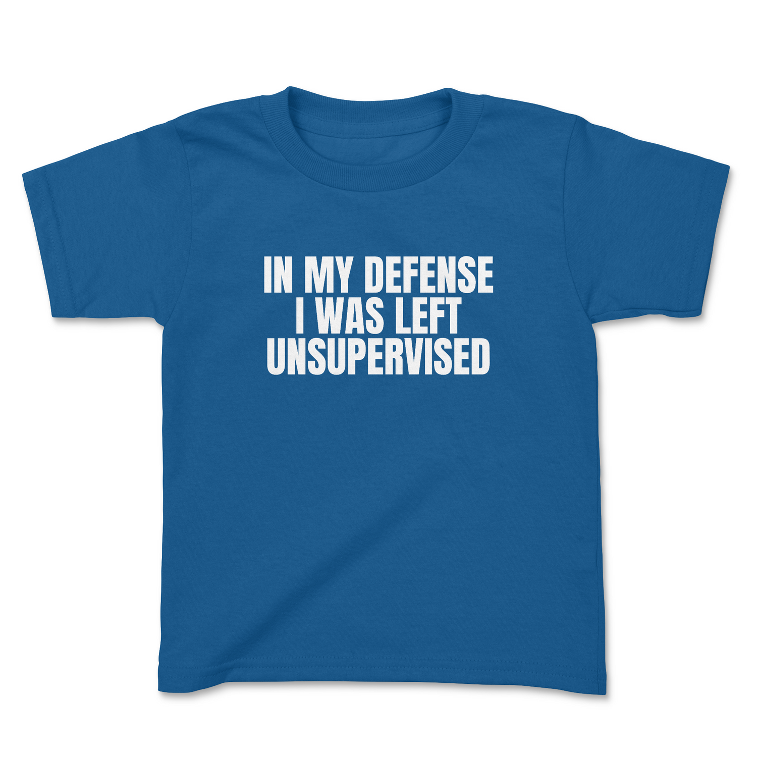 IN MY DEFENSE I WAS LEFT UNSUPERVISED TODDLER T-SHIRT