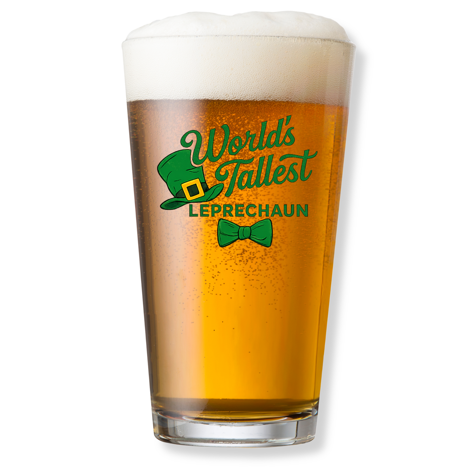 WORLD'S TALLEST LEPRECHAUN PINT GLASS