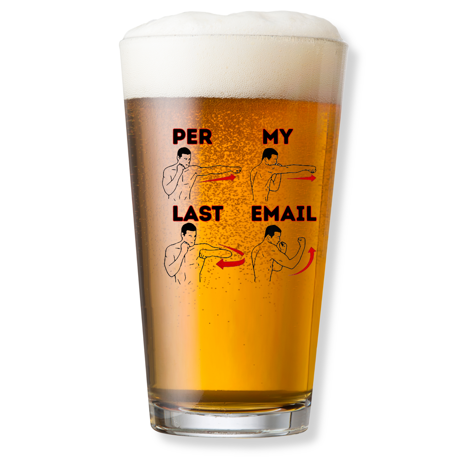 PER MY LAST E-MAIL PINT GLASS