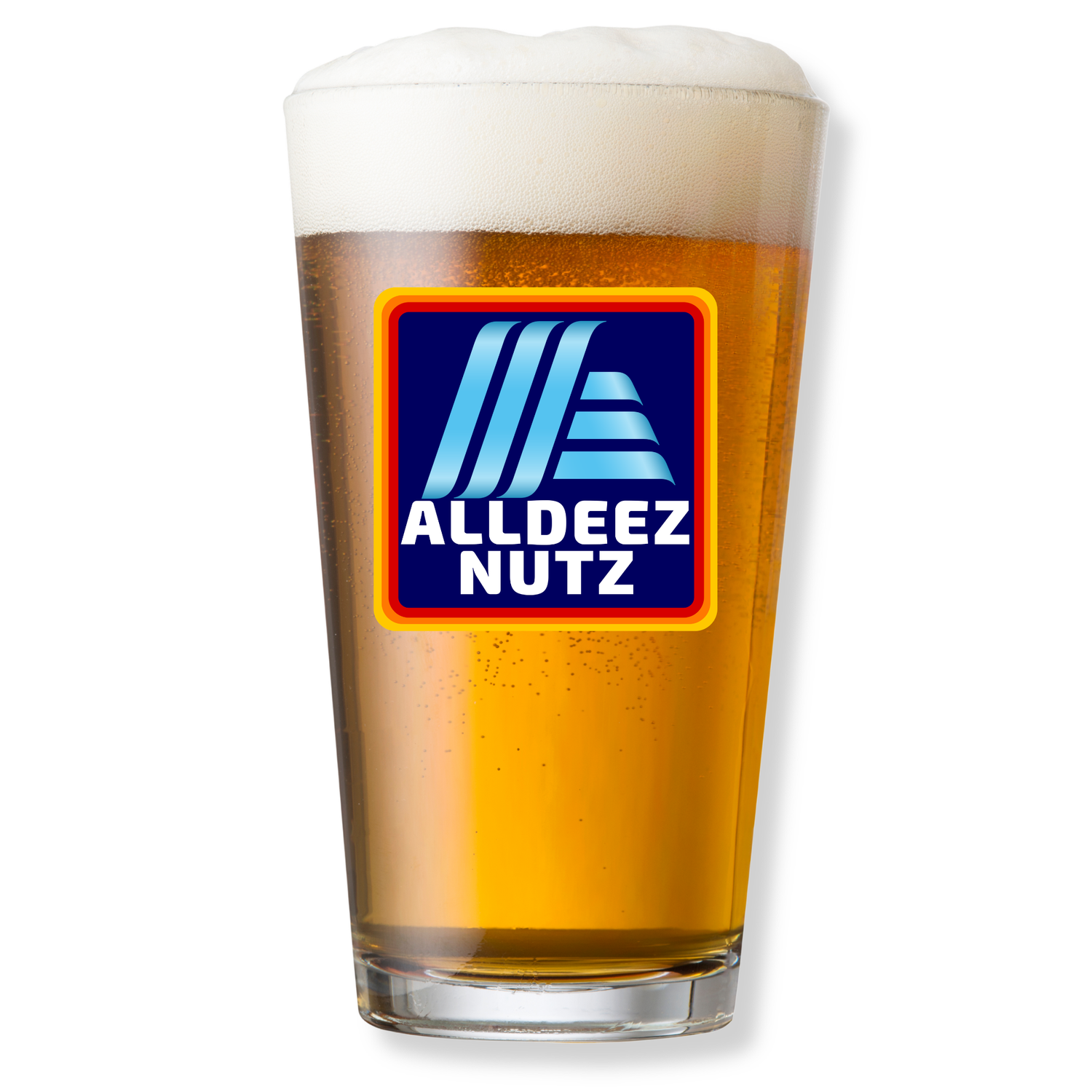 ALLDEEZ NUTZ PINT GLASS