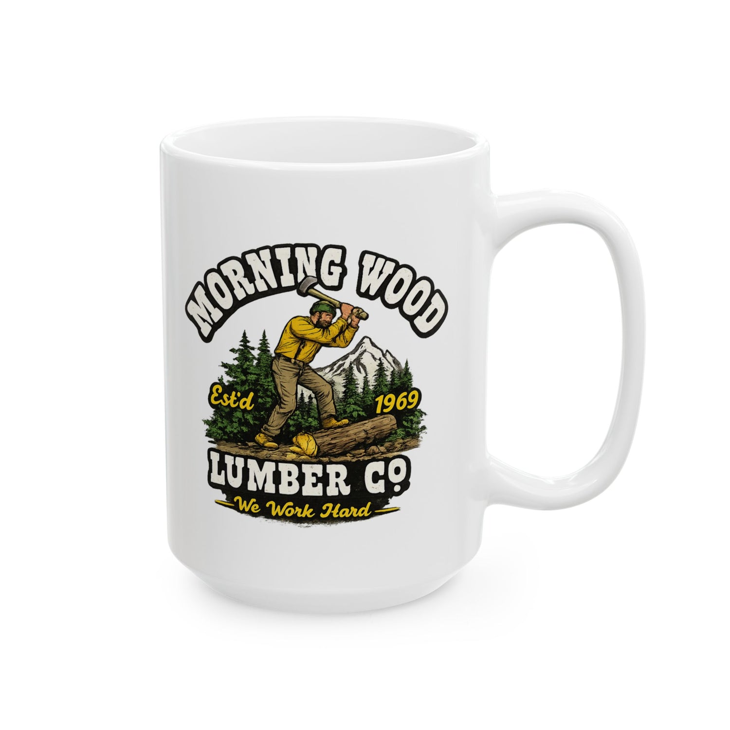 MORNING WOOD LUMBER CO. MUG (11OZ, 15OZ)