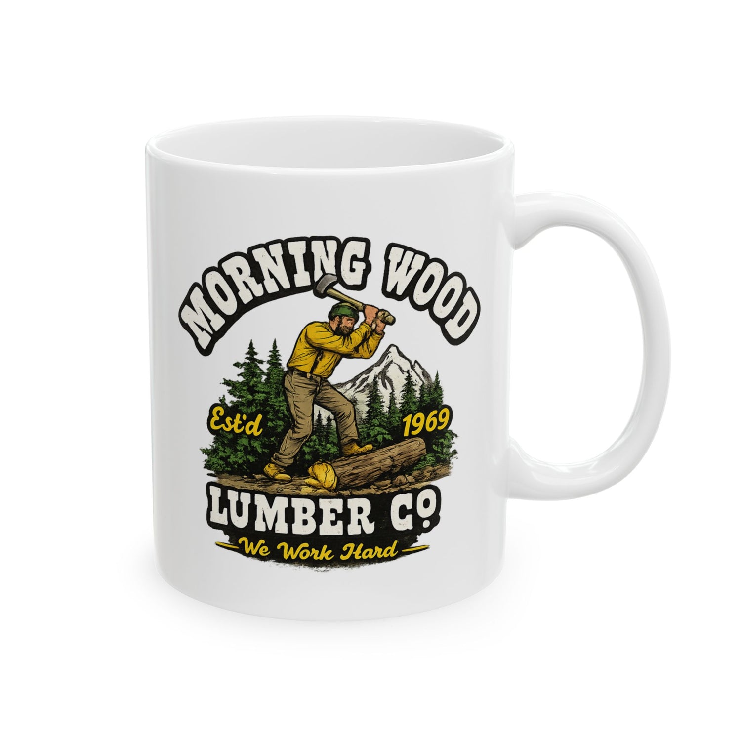 MORNING WOOD LUMBER CO. MUG (11OZ, 15OZ)