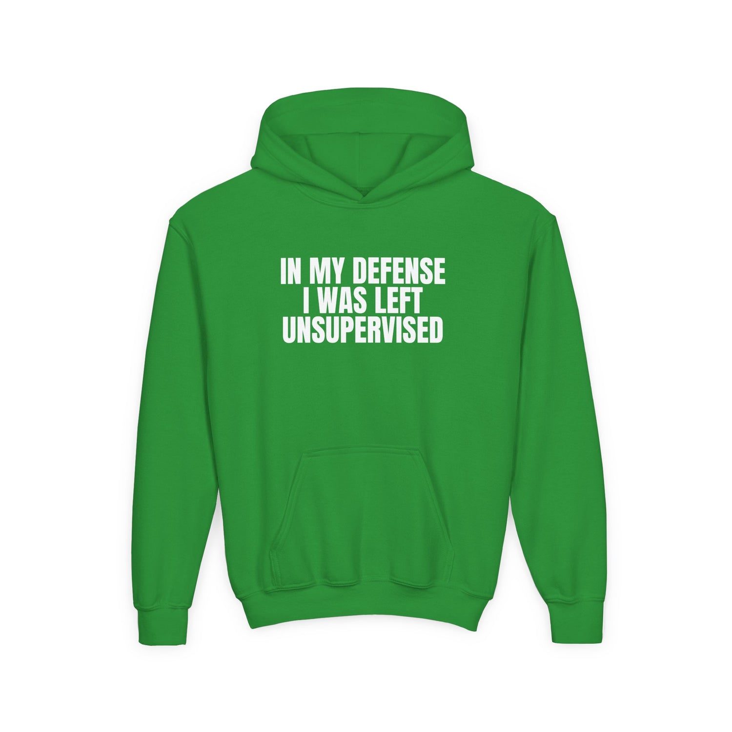 In My Defense I Was Left Unsupervised Youth Hoodie
