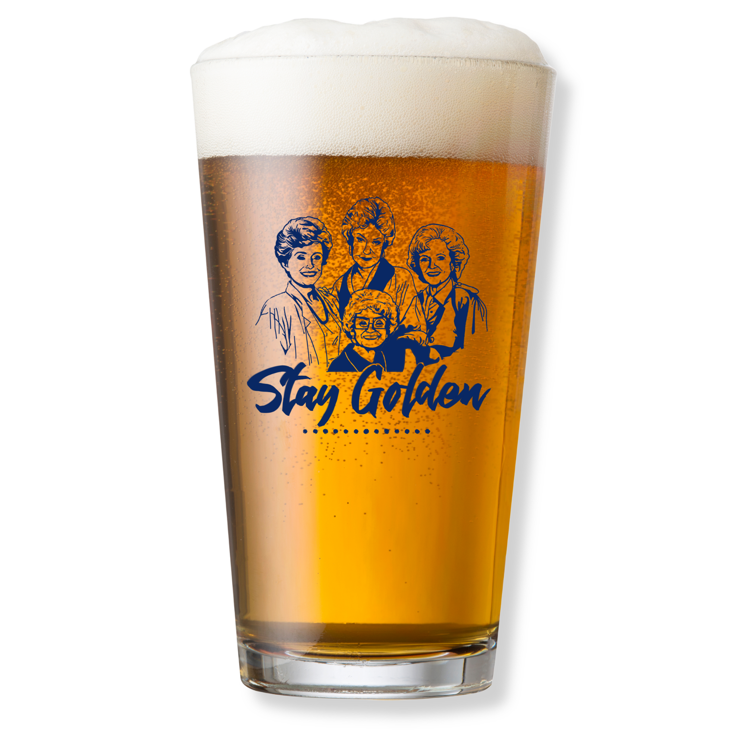STAY GOLDEN PINT GLASS