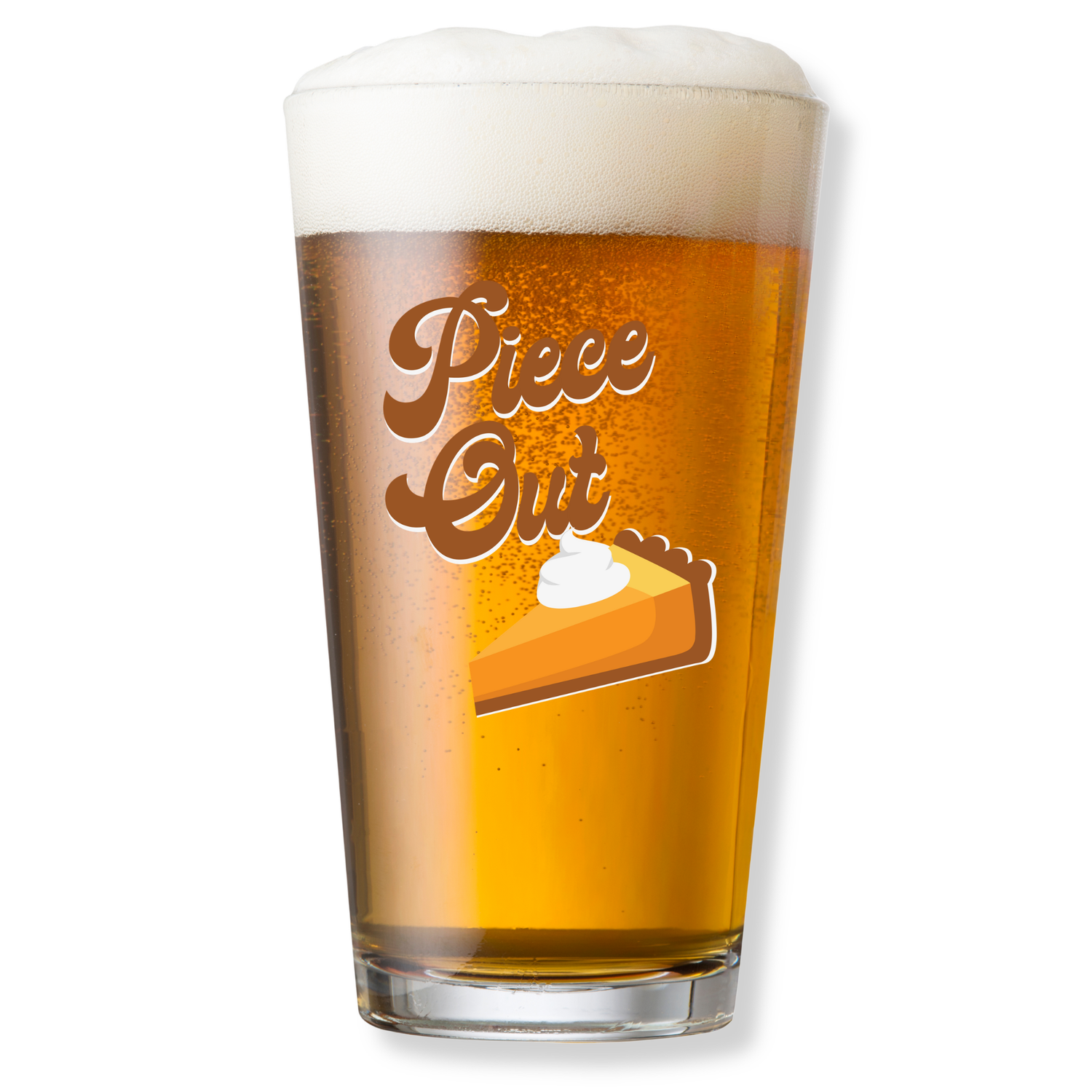 PIECE OUT PINT GLASS