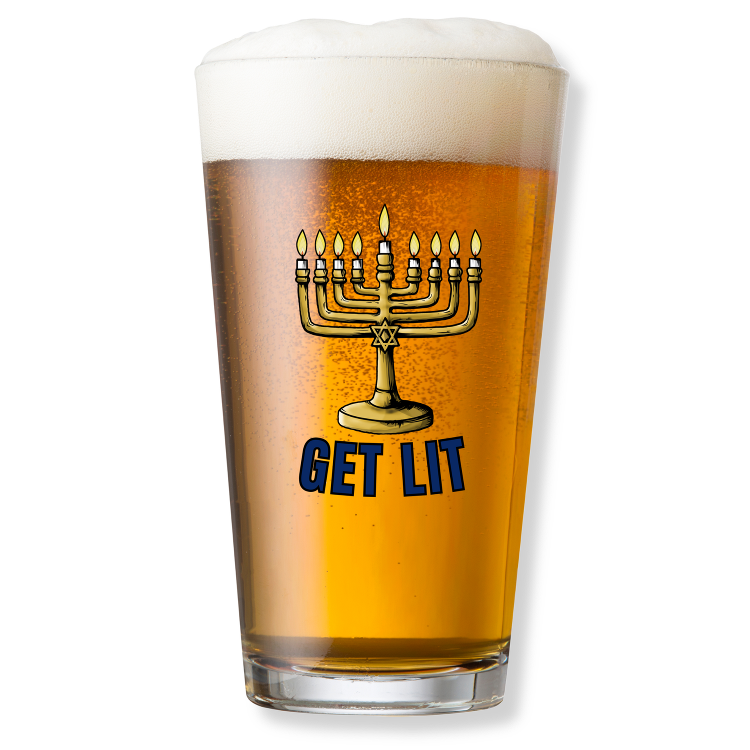 GET LIT PINT GLASS