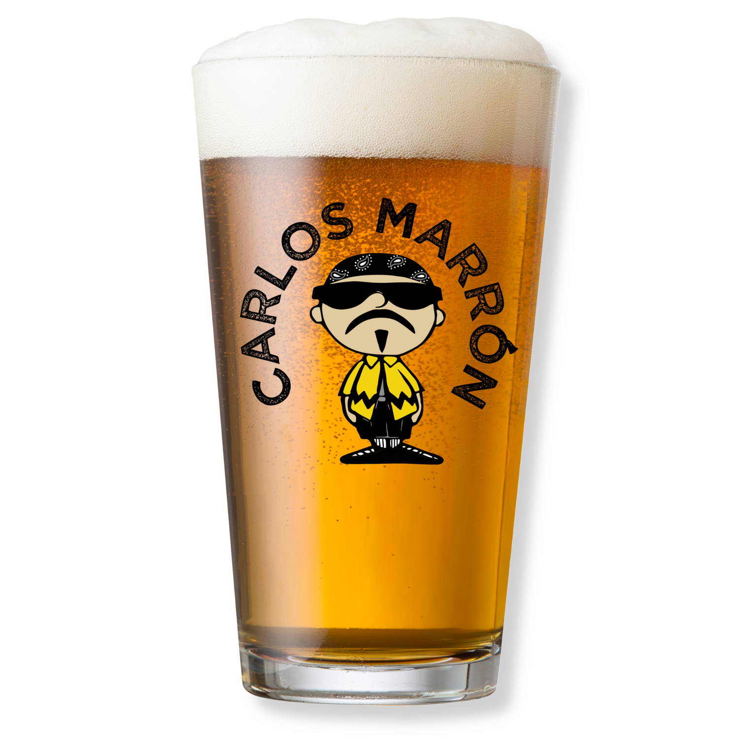 CARLOS MARRON PINT GLASS