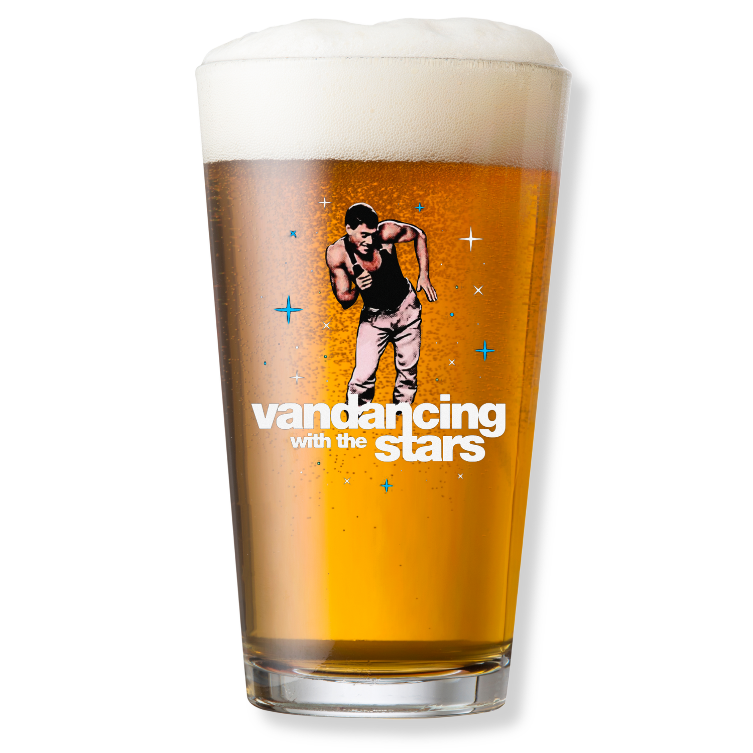 VANDANCING WITH THE STARS PINT GLASS