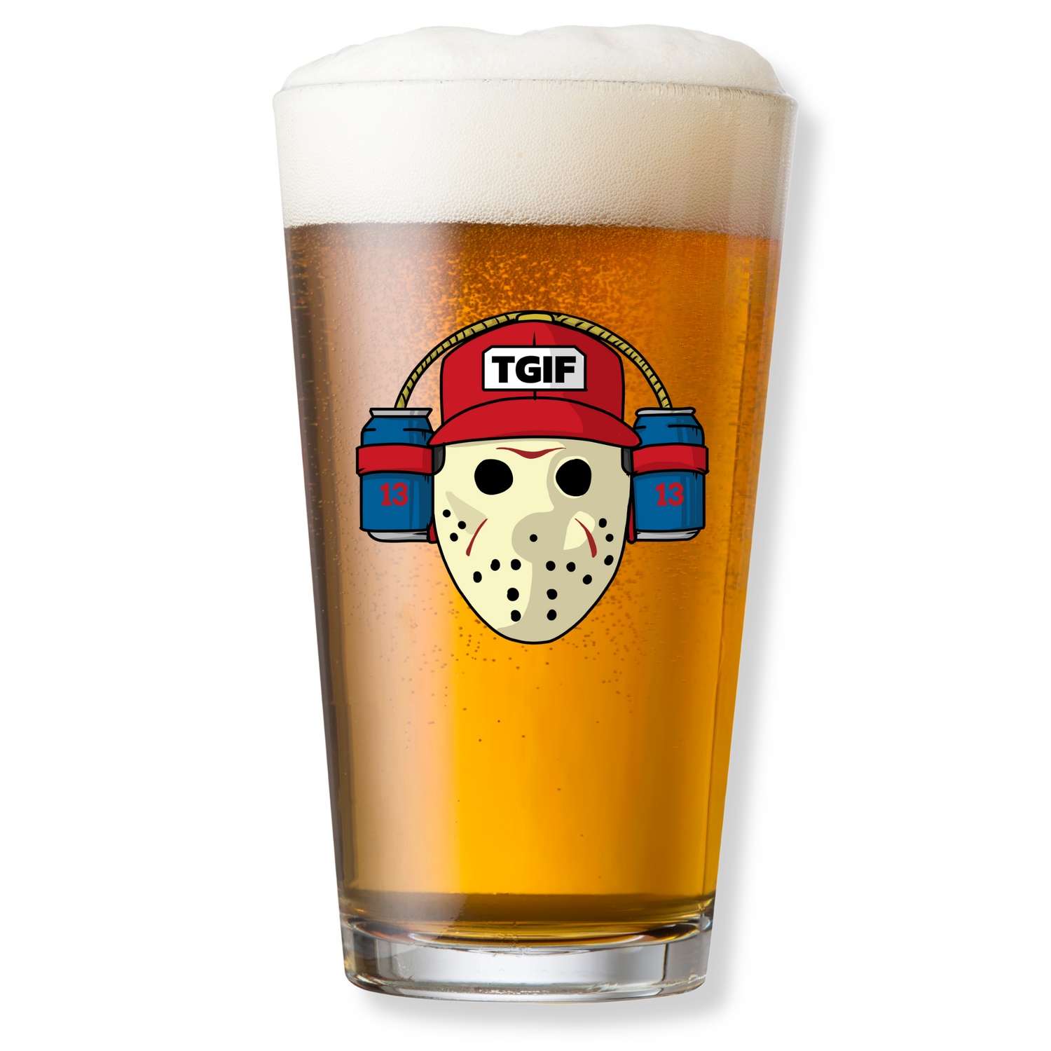 TGIF PINT GLASS