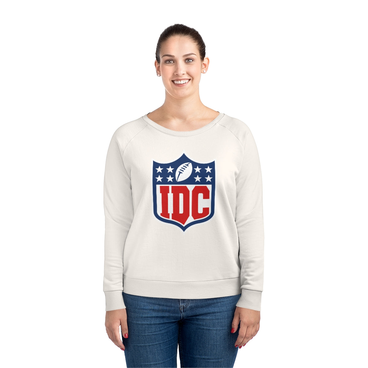IDC (I Don't Care) Women's NFL Parody Relaxed Fit Sweatshirt