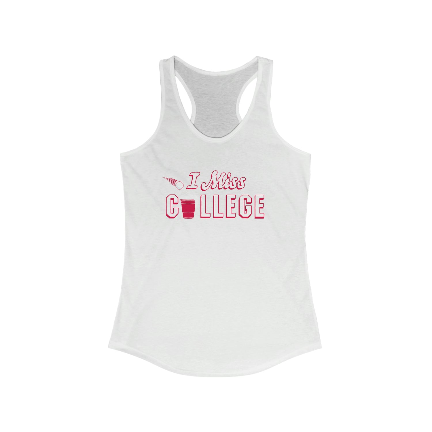 I MISS COLLEGE Women's Racerback Tank Top