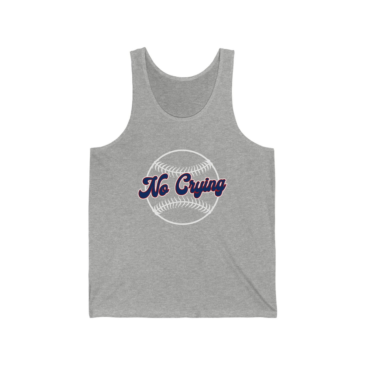 NO CRYING IN BASEBALL ADULT UNISEX TANK
