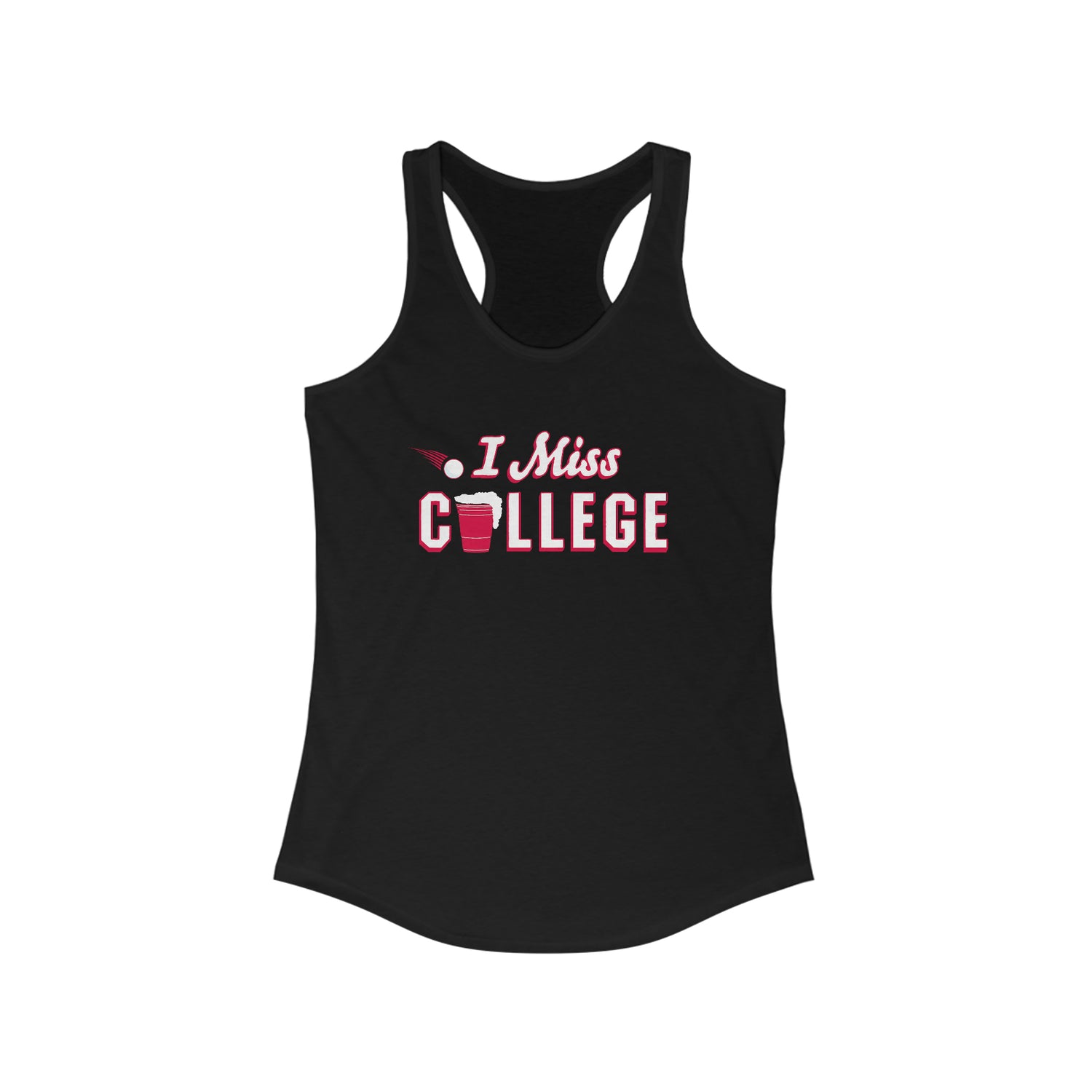 I MISS COLLEGE Women's Racerback Tank Top