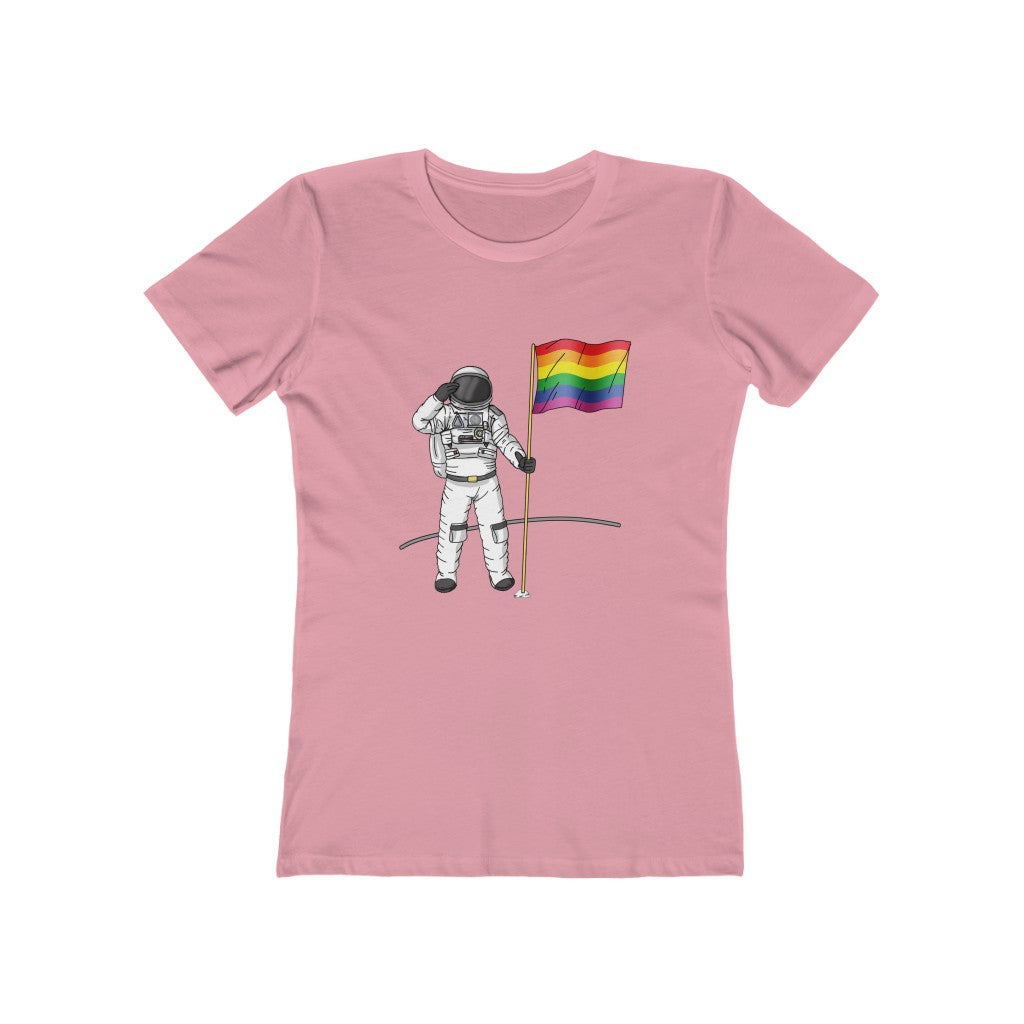PRIDE ON THE MOON WOMENS T-SHIRT