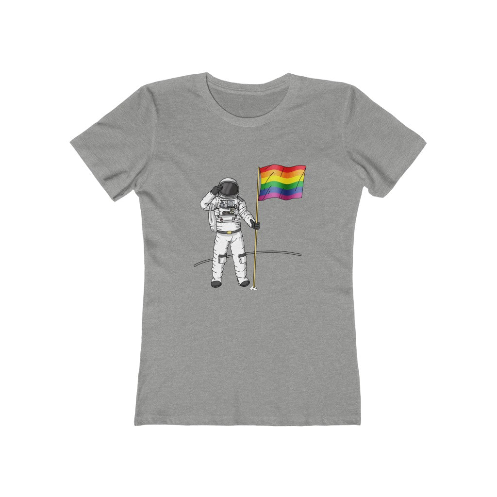 PRIDE ON THE MOON WOMENS T-SHIRT