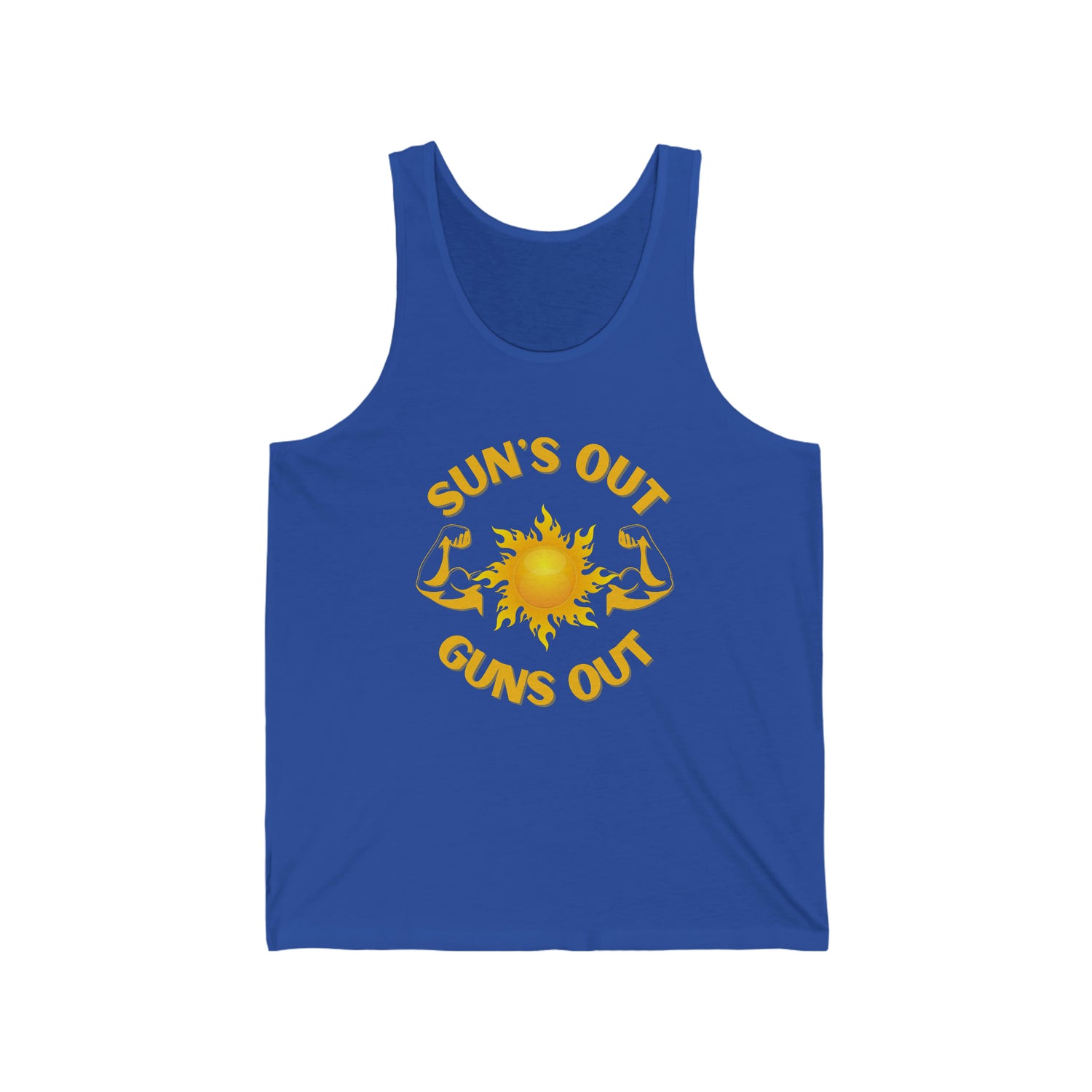 SUN'S OUT GUNS OUT ADULT UNISEX TANK
