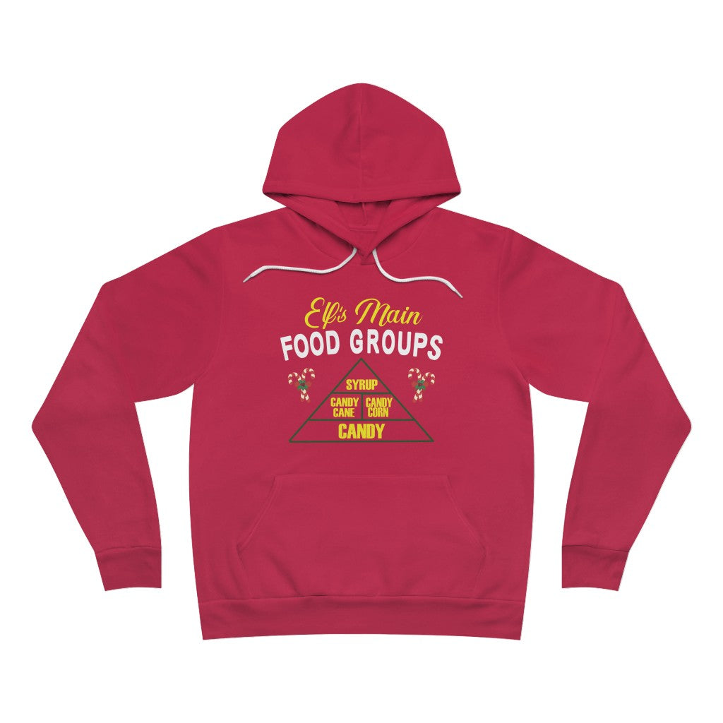 ELF'S MAIN FOOD GROUPS UNISEX HOODIE