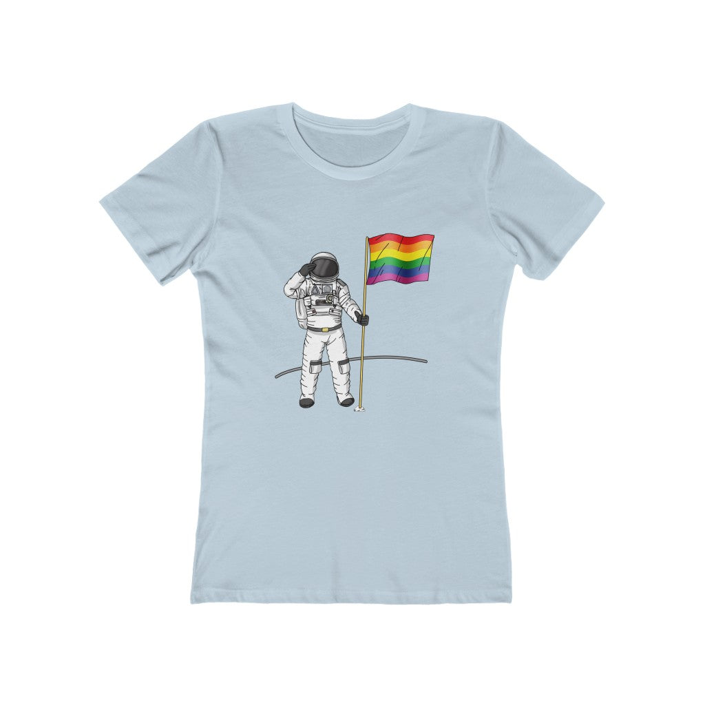 PRIDE ON THE MOON WOMENS T-SHIRT
