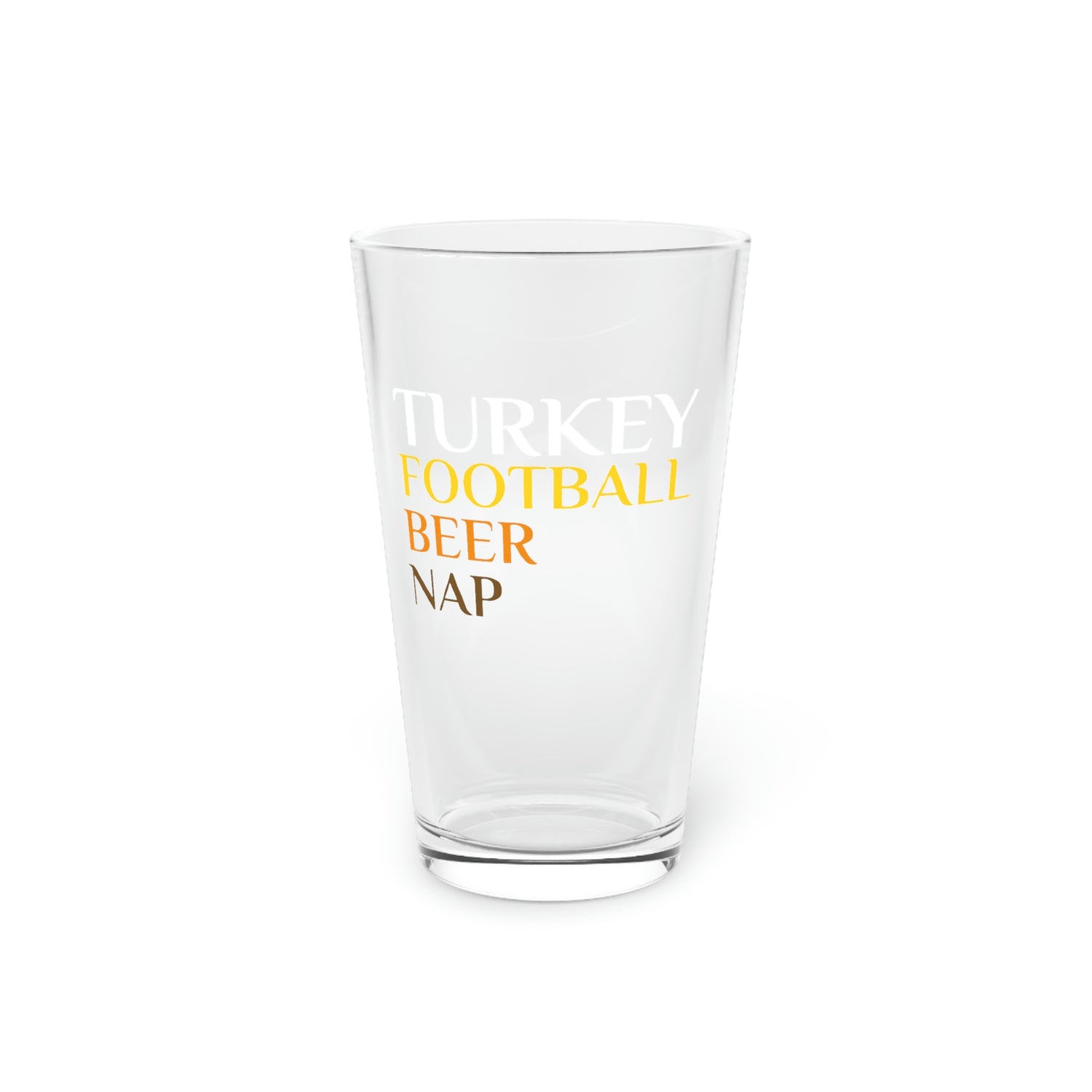 TURKEY FOOTBALL BEER NAP Pint Glass