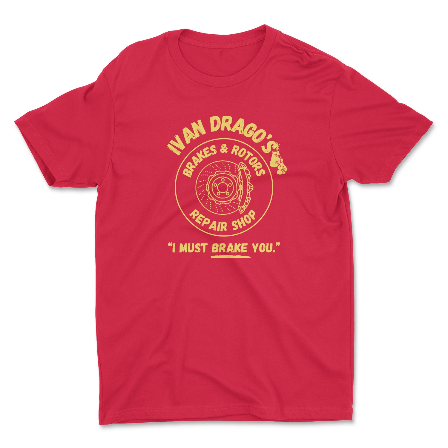 IVAN DRAGO'S BRAKES & ROTORS UNISEX T-SHIRT