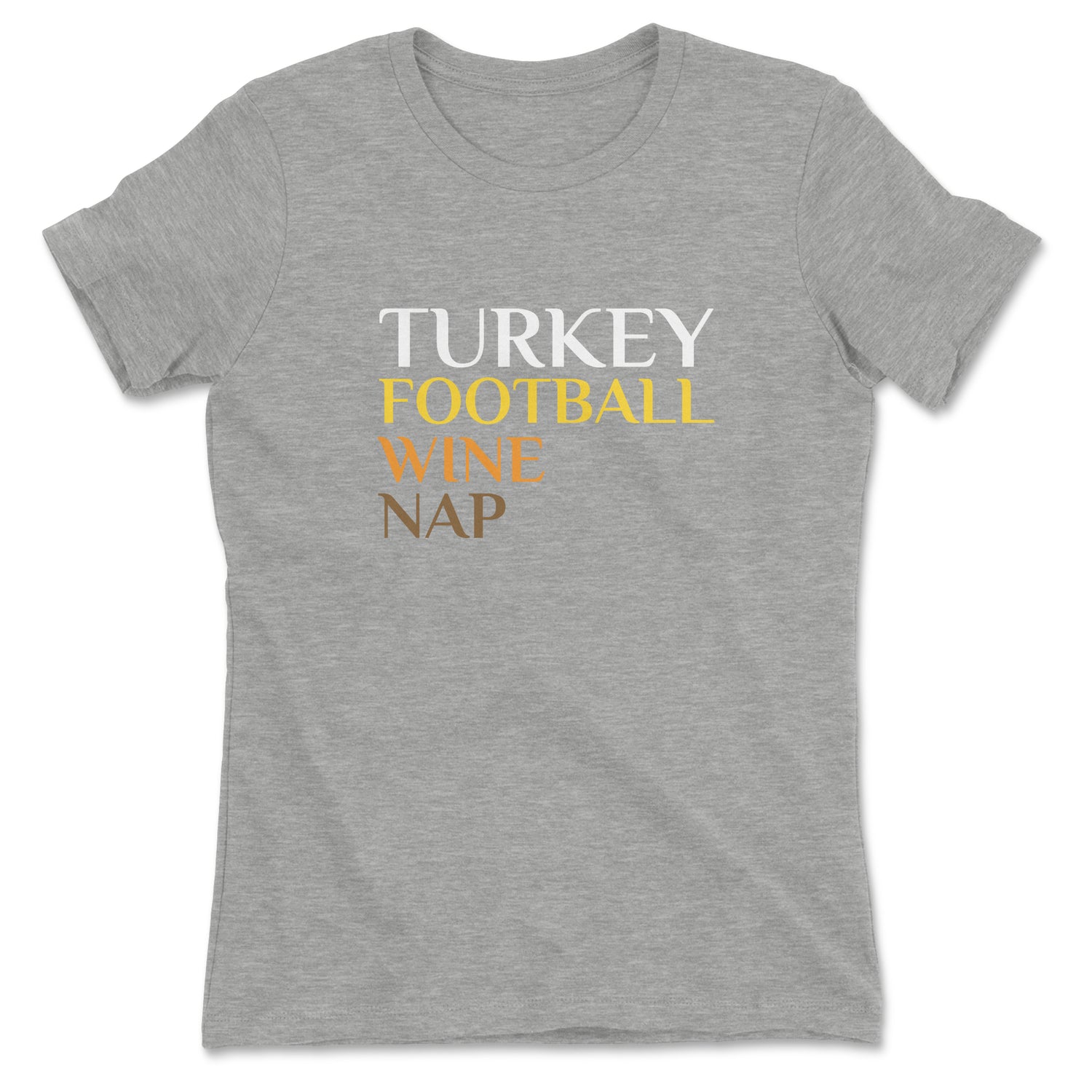 TURKEY FOOTBALL WINE NAP WOMEN'S T-SHIRT