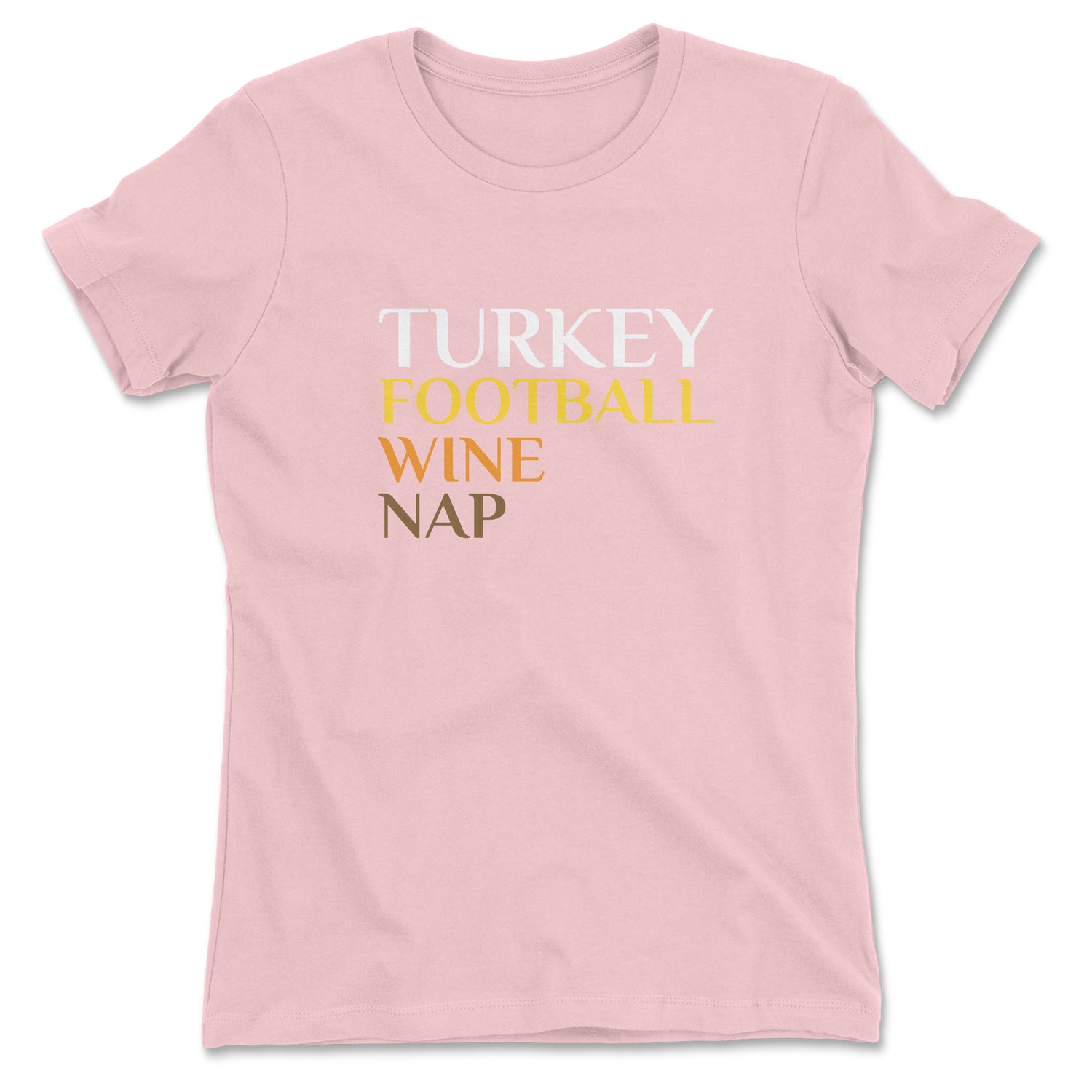 TURKEY FOOTBALL WINE NAP WOMEN'S T-SHIRT