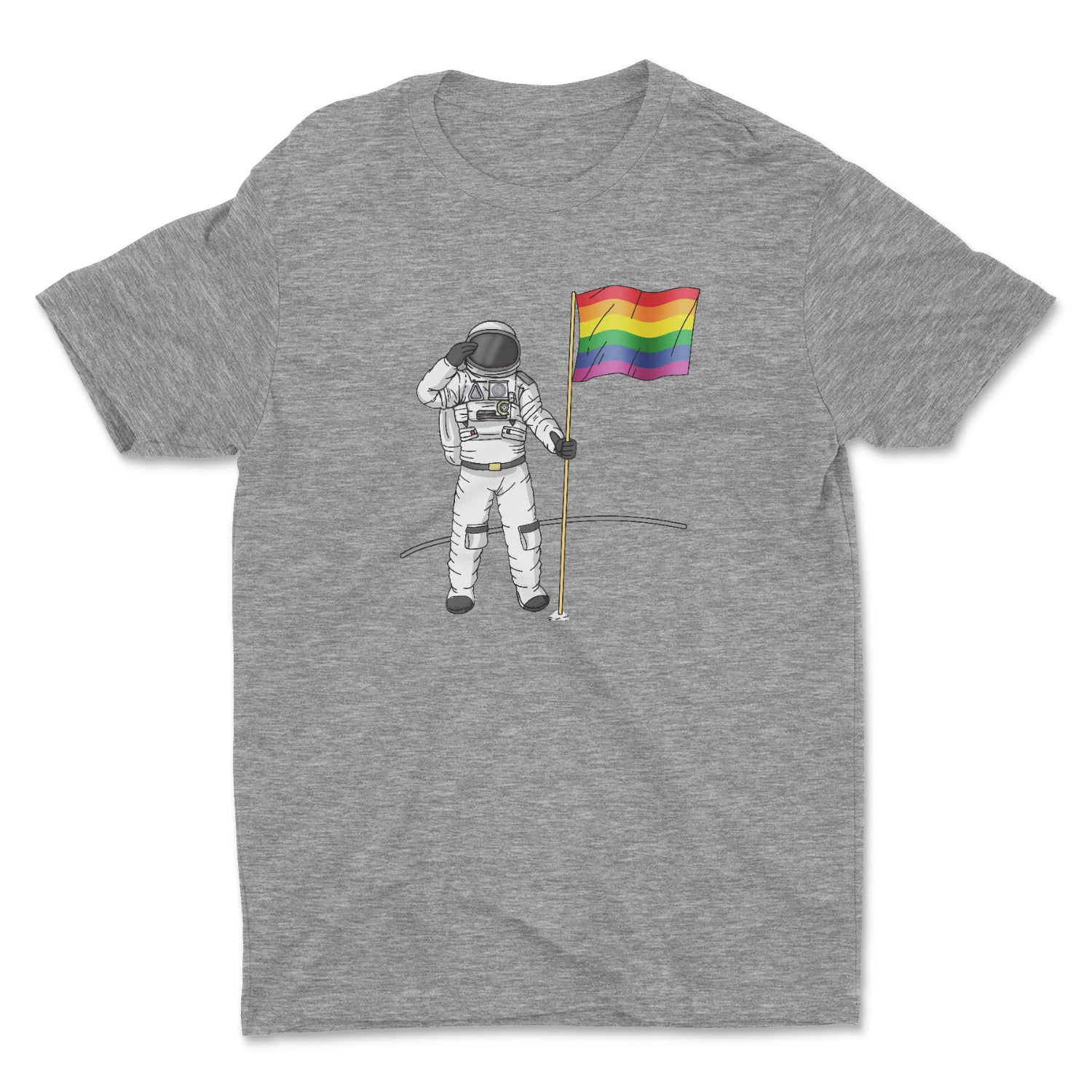 PRIDE ON THE MOON UNISEX T-SHIRT