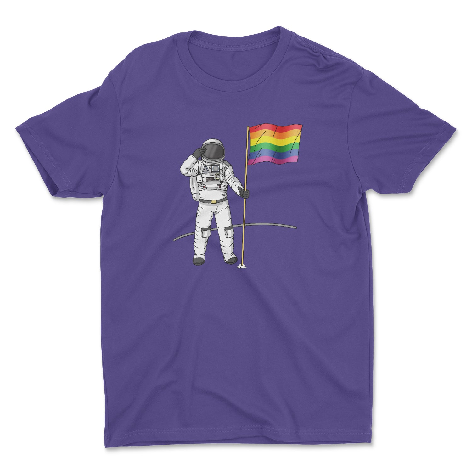 PRIDE ON THE MOON UNISEX T-SHIRT
