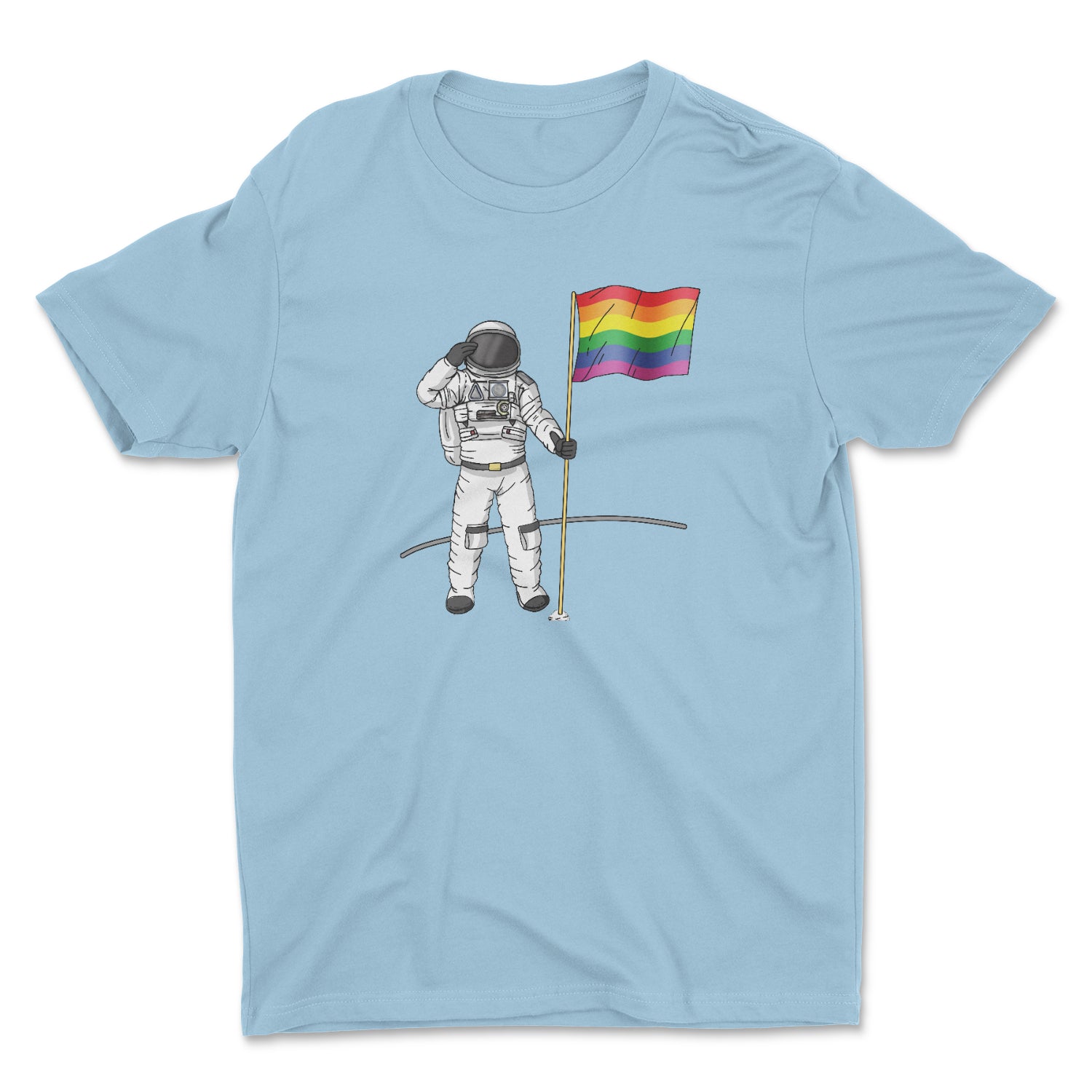 PRIDE ON THE MOON UNISEX T-SHIRT