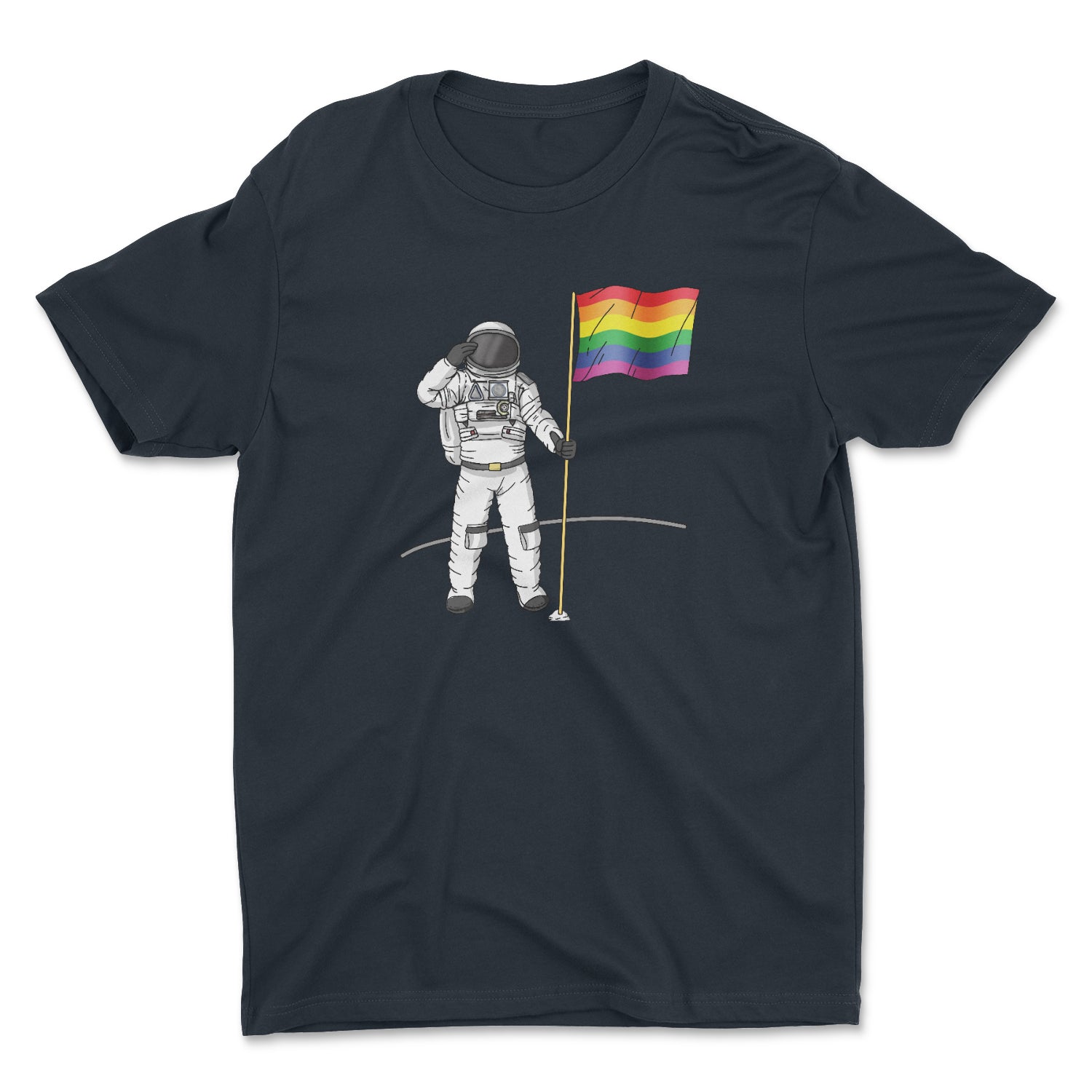 PRIDE ON THE MOON UNISEX T-SHIRT