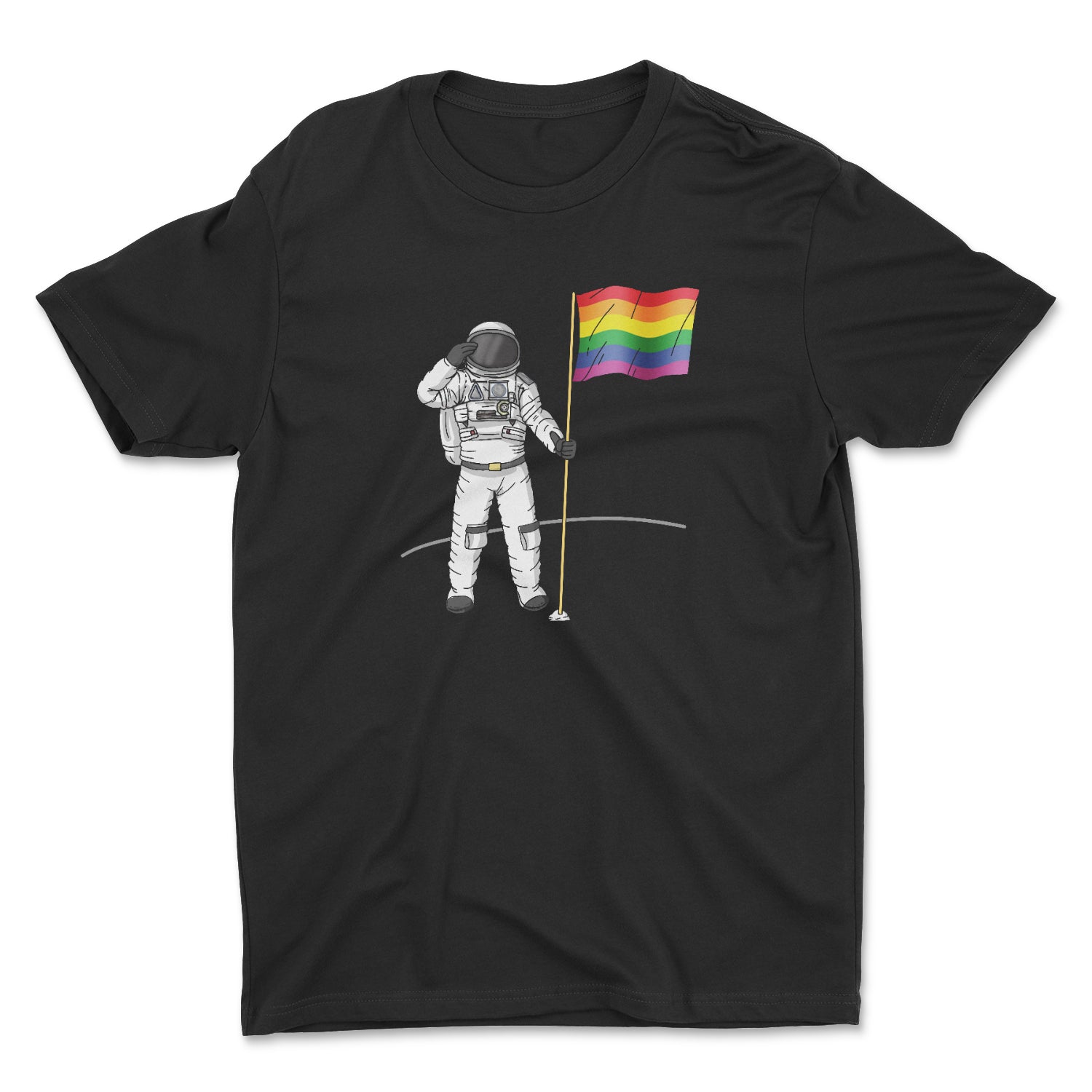 PRIDE ON THE MOON UNISEX T-SHIRT