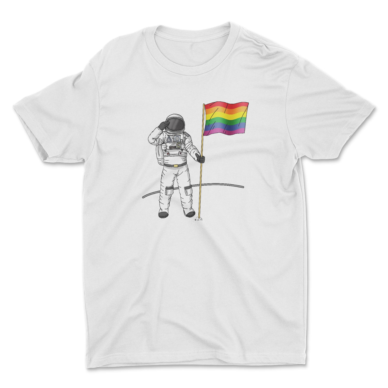 PRIDE ON THE MOON UNISEX T-SHIRT