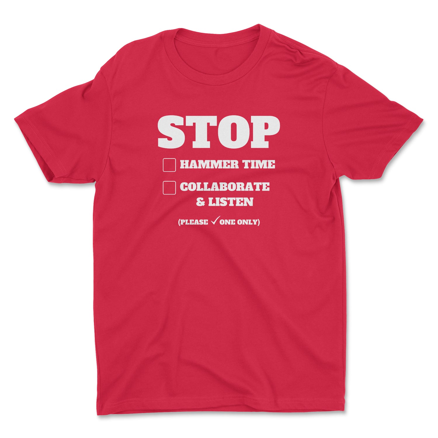 STOP CHOOSE ONE UNISEX T-SHIRT
