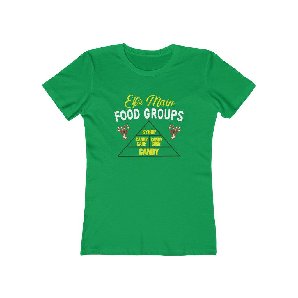 ELF'S MAIN FOOD GROUPS WOMENS T-SHIRT