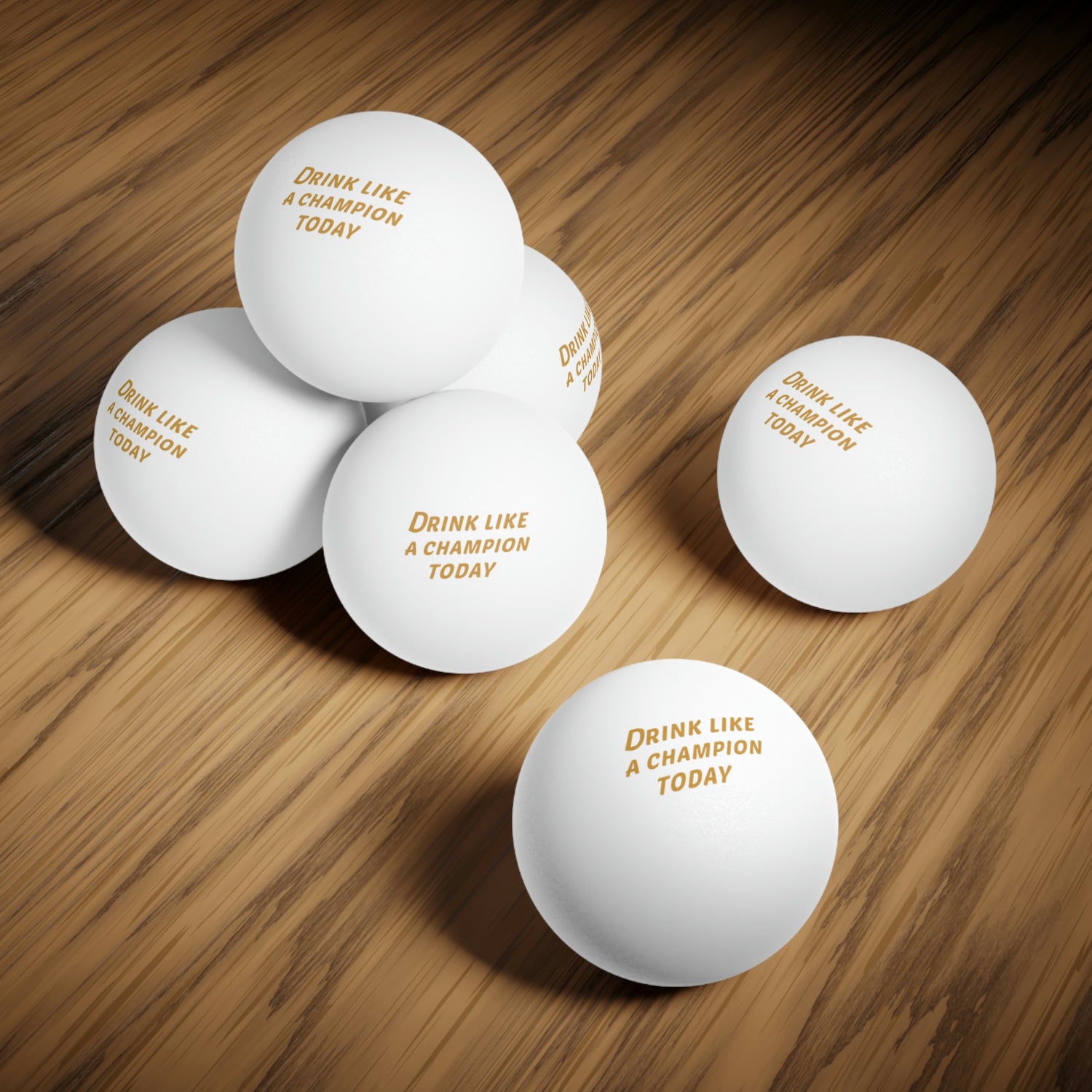 Drink Like A Champion Beer Pong Balls, 6 pcs