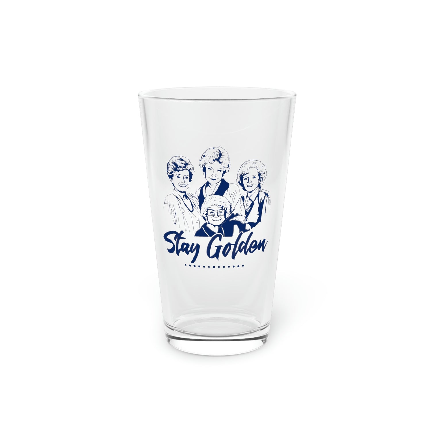 STAY GOLDEN PINT GLASS