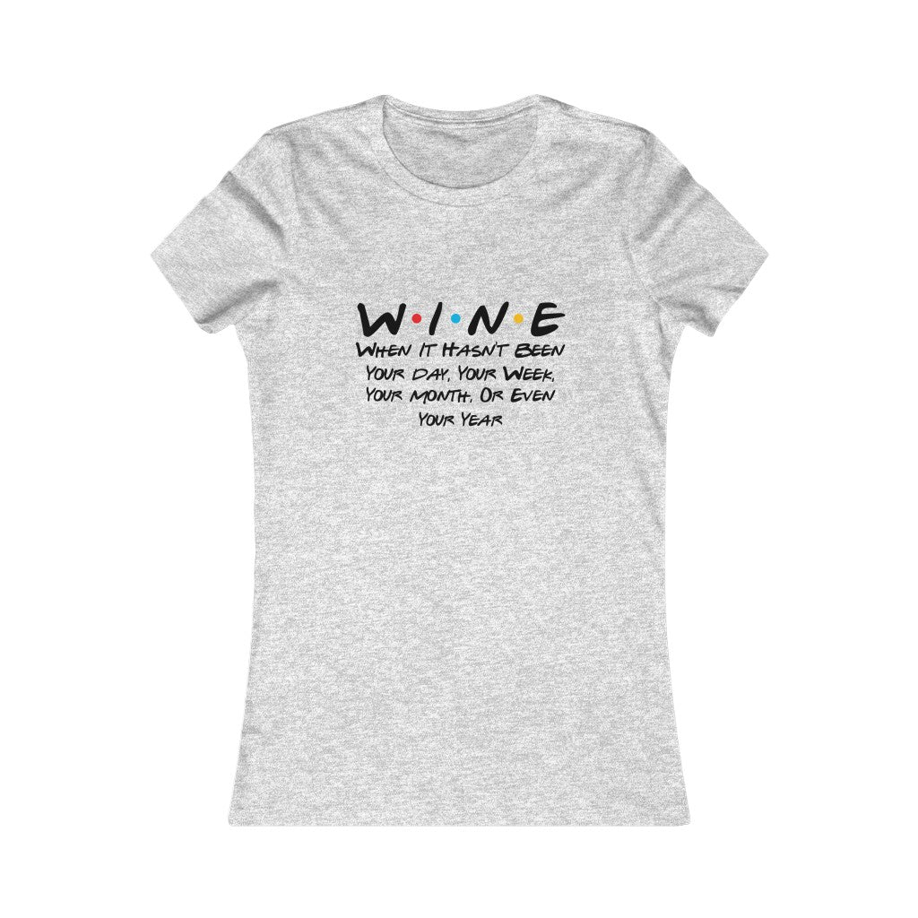 WINE FRIENDS WOMENS T-SHIRT - SNG World