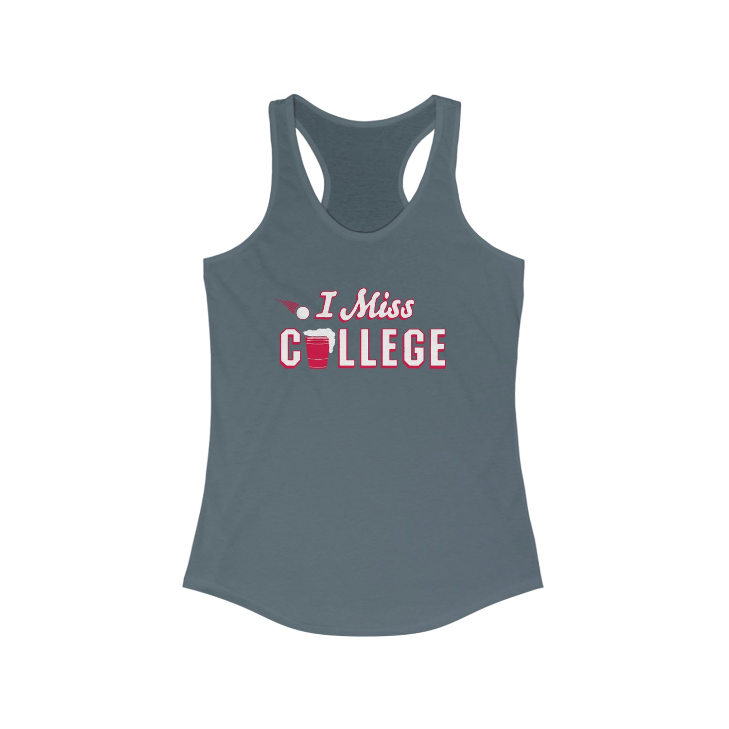 I MISS COLLEGE Women's Racerback Tank Top