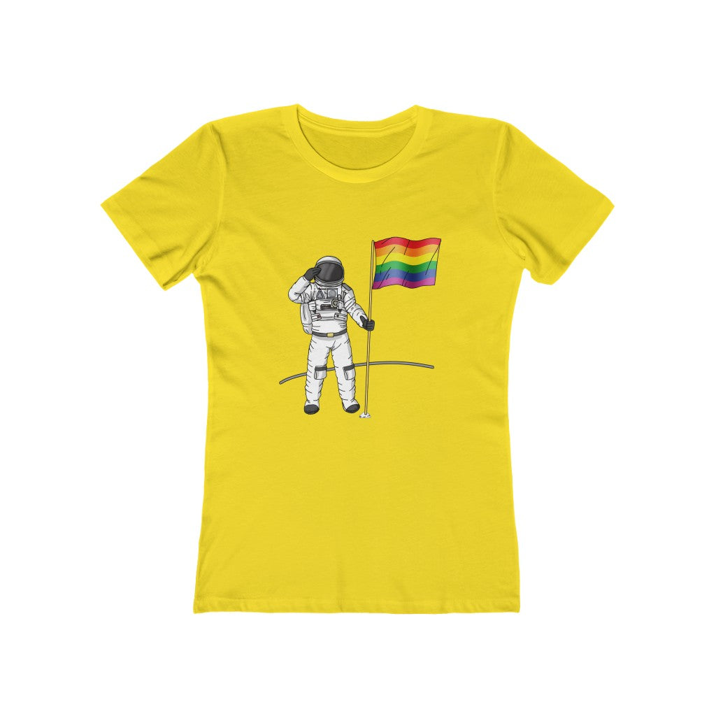 PRIDE ON THE MOON WOMENS T-SHIRT