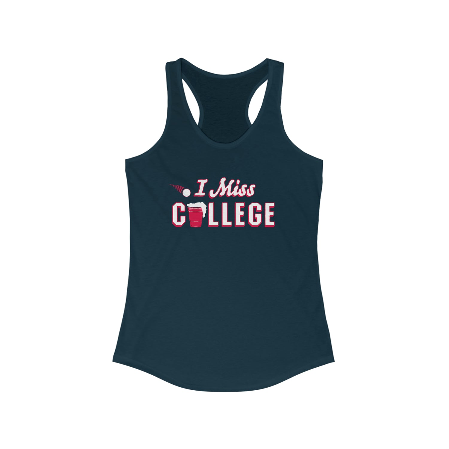 I MISS COLLEGE Women's Racerback Tank Top